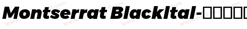 Montserrat Blackltal字体转换